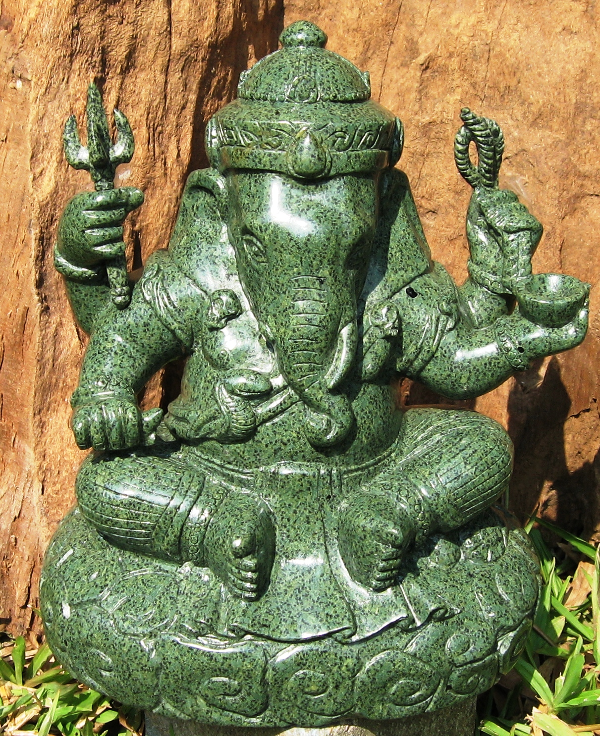 Hand Carved Stone Ganesh