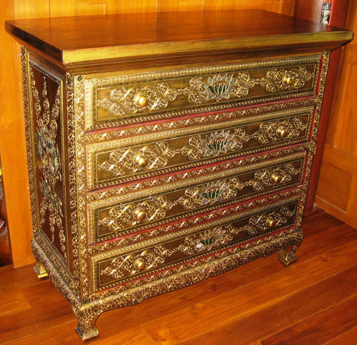 Antique Gold Dresser