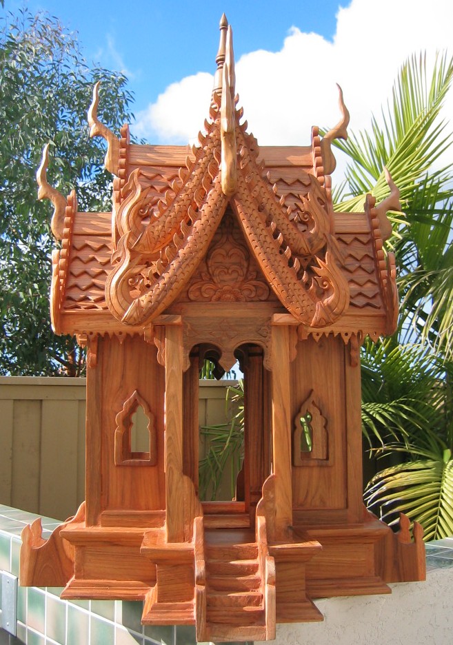 Teak Wood Thai Spirit House
