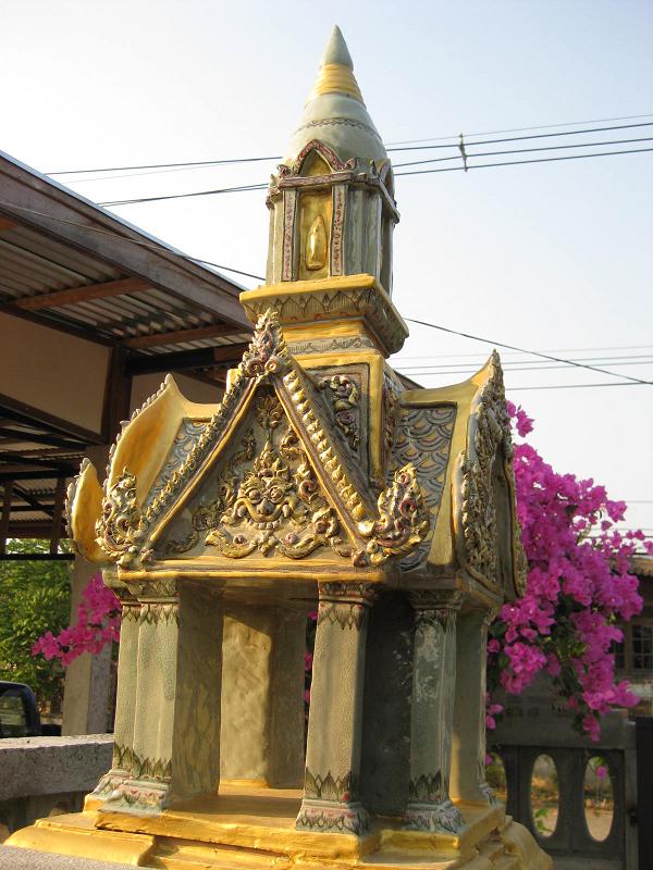 Hand Crafted Celadon Thai Spirit House