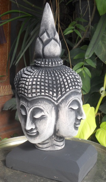  Four Face Buddha Head on stand
